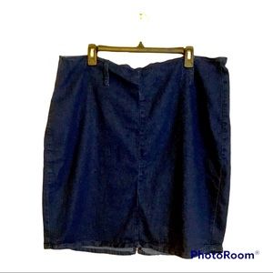 Ko Ko Ailis Blue Denim Skirt Size 22